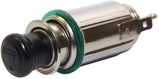Auto Hub 12V DC Car Cigarette Lighter (1pc, Golden Black Color)
