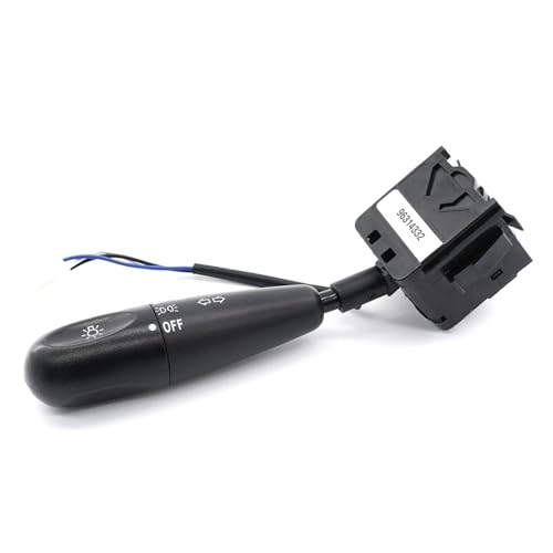 TREGOO Compatible con Daewoo para Matiz Interruptor Combinado Limpiaparabrisas Columna Dirección Coche 96314332 Interruptor Tallo Iluminación Indicadora Interruptores Interiores Conmutador Columna
