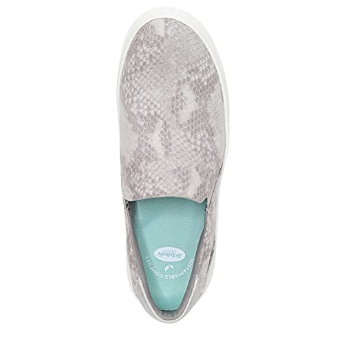 Dr. Scholl's Shoes Womens Madison Next Platform Wedge Slip On Fashion Sneaker,Soft Grey Snake Print,8.5 #TOP4