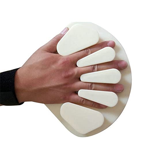手指 ストレッチボード、指矯正用ユニバーサル 手のリハビリ 左右兼用 屈曲の痙攣 指の力 伸ばす トレーニング グッズ 鍛える グッズ 介護用品 左右兼用 (M,Beige)
