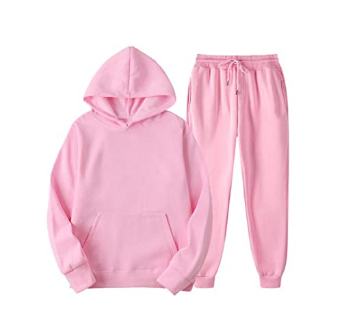 Ensemble de sport 2 pièces pour homme et femme sweat rose taille XL