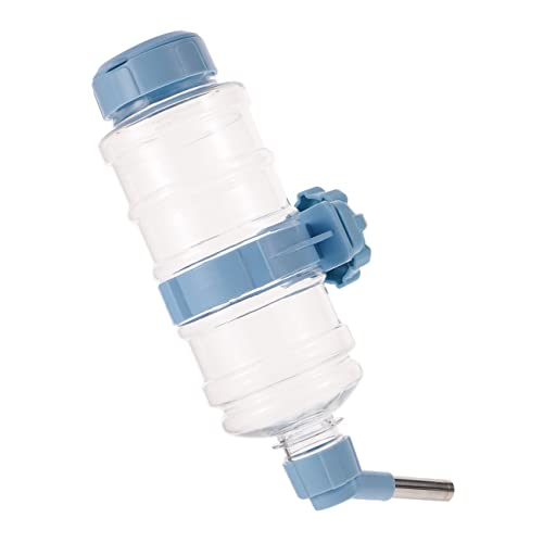 DRESSOOS Alimentador Automático De Agua Conejito Botellas De Agua Cerdo Botella para Beber Dispensador De Cuencos De Agua para Perros Dispensador De Agua para Gatos El Plastico Sky-Blue