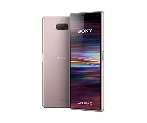 Sony Xperia 10 - Smartphone de 6' Full HD+ 21:9 CinemaWide (Octa-Core de 2,2 Ghz, 3 GB de RAM, 64 GB de memoria interna, cámara dual de 13+5 MP, Android P Dual Sim), Color Rosa [Versión española]