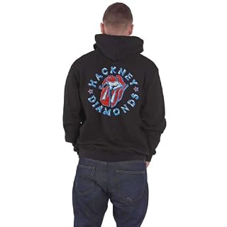 Rock Off officially licensed products The Rolling Stones Hackney Diamonds Stars Zipped Sweat-Shirt À Capuche Size XL - Les Beatles, Paul McCartney, John Lennon, RIngo Starr, George Harrison Rock Off officially licensed products The Rolling Stones Hackney Diamonds Stars Zipped Sweat-Shirt À Capuche Size XL – Image 2