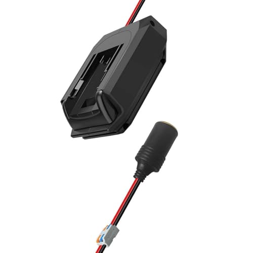 Adaptador de encendedor de cigarrillos de 18 V a 12 V para batería Dewalt de 18 V