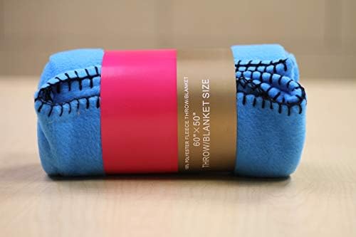 Medium Blue Fleece Throw Blanket