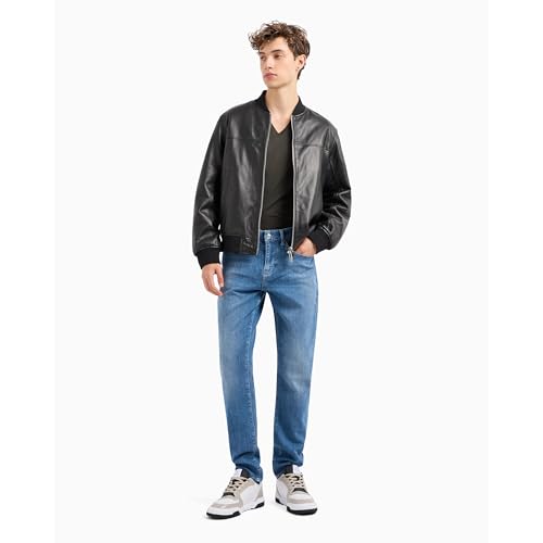 Armani Exchange Men's Skinny Fit Comfort Fleece 5 Pocket Pant Denim2