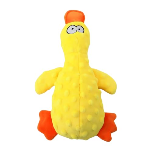 Playful Duck Plush - Juguete de perro squeaky para entrenamiento, tejido con bonito diseño, accesorio de Chewer Calming Chewer, juego de peluche en casa interior, entretenimiento para mascotas