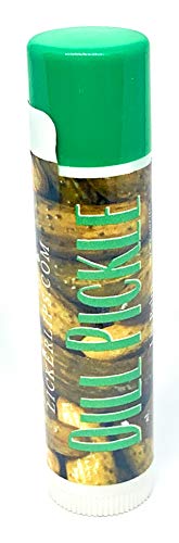 Lickerlips Dill Pickle Lip Balm | All Natural Moisturizing Nut Free Lip Treatment with Beeswax, Hemp Oil, Coconut Oil, Avocado Butter, Vitamin E | 1 tube (4g)