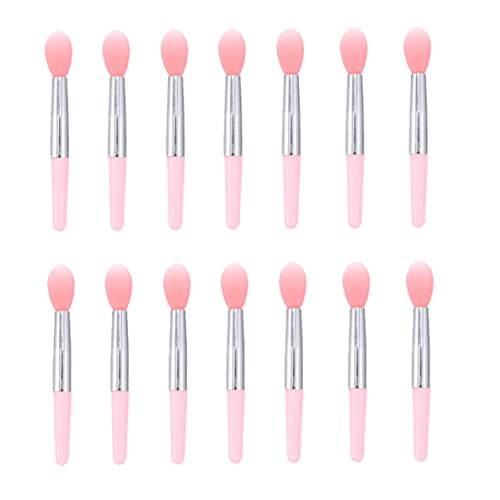 TOVINANNA 1Set Silicone Lip Brush for Makeup Transparent Handles Travel Friendly Applicators for Lip Gloss Lipstick and Eyeshadow Durable Makeup Tools for Women