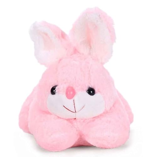 Image of DearJoy Rabbit Plush Soft Toy Figure - Pink, 26cm