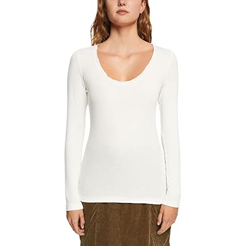 ESPRIT Longsleeve mit gewelltem Ausschnitt Cover