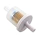 MCHNIC 2x Kraftstofffilter Benzinfilter für Briggs & Stratton 493629 691035 695666 AM108356 Tecumseh 34279A Aufsitzmäher Rasentraktor Rasentraktor viele Motoren