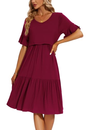 Variante de Smallshow vestido premama Maroon M