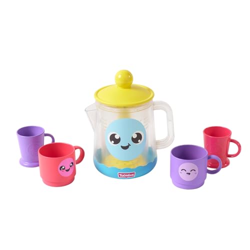 Toomies Mini Set de Bain Théière à Bulles, Théière Moussante, Jouet de Bain Imaginatif, Développement de la Motricité Fine, pour Enfants Dès 18 Mois