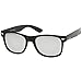 zeroUV - Classic Colored Mirror Lens Square Horn Rimmed Sunglasses for Men Women (3 Pack | Orange + Green-Blue + Silver)