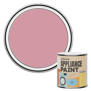 Rust-Oleum Appliance Paint in Matt Finish - Dusky Pink 250ml - Washing Machines, Tumble Dryers, Fridges, Freezers, Dishwashers