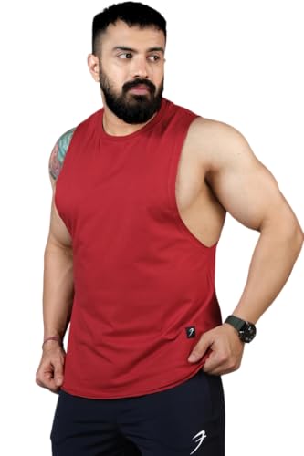 Image of FUAARK Men's Cotton Sleeveless Tank Tops Gym Vest for Mens