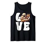 i love pugs graphic for fall cute sleeping dog for autumn canotta