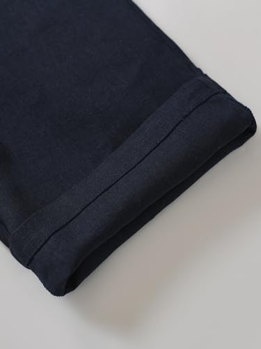 Weintee Women's Petite Linen Pants with Pockets for Summer4