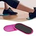 Aosekaa 2 Pieces Core Sliders Ab Floor Gliders Strength Training Portable Slide Pads Sliding Discs for Home Gym Pilates, Pink