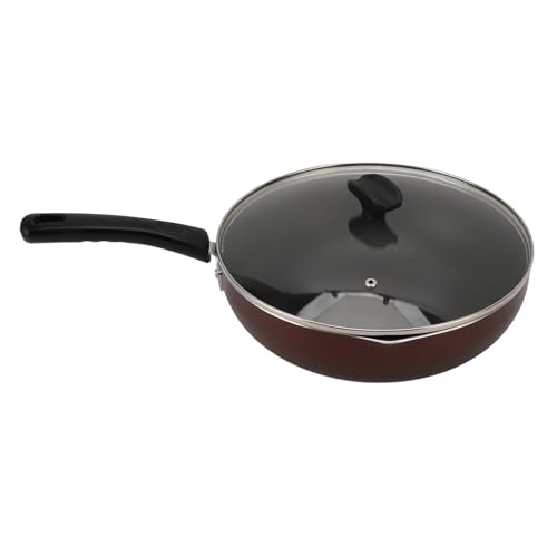 Tomotato Antihaft-Bratpfanne mit Deckel, Gusseisen Pfanne mit abriebfester Beschichtung, hitzebeständigem Griff aus Holz-Komposit, gleichmäßige Wärmeverteilung für effizientes Koch (Stil 1) 7 Tomotato Antihaft-Bratpfanne mit Deckel, Gusseisen Pfanne mit abriebfester Beschichtung, hitzebeständigem Griff aus Holz-Komposit, gleichmäßige Wärmeverteilung für effizientes Koch (Stil 1)