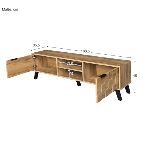 Meuble TV de qualité buffet bas de salon mat et commode moderne - 4