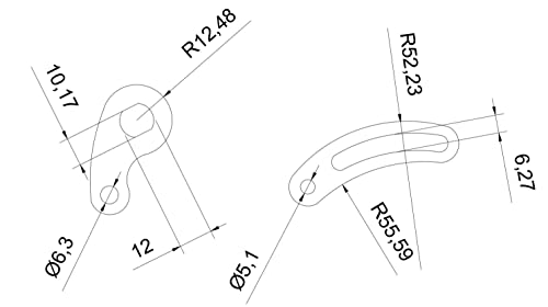 hammer-engineering Ebike Heavy Duty Torque Arm, Rear, 12mm x 10mm x 5mm - 3 Day Shipping