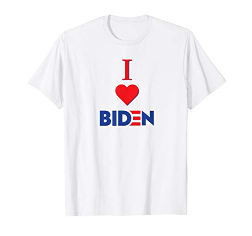 I Love Biden Vote My President 2020 Campaign Heart Joe Biden T-Shirt