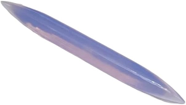Lavender Chalcedony Stone Tribal Septum Spike Tusk | Handmade Stone Body Piercing Jewelry | Boho Ethnic Style Nose Ring | Unisex Septum Accessory
