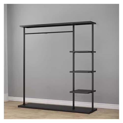 Rangement portant vêtement métal robuste 5 niveaux pour organiser les chaussures