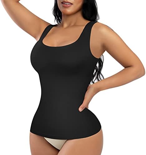 FeelinGirl Shapewear for Women Tummy Control Tank Tops Seamless Shapewear Compression Top Shaper Comfortable Dailylife