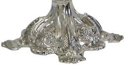 Silver Plated Candelabra with 5 Branches 9.5" Height