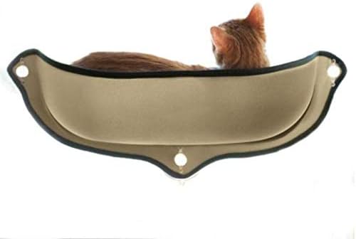 Removable Cat Window Bed Ultimate Sunbathing Cat Window Mounted Cat Hammock Bed Cat Lounger Perch Cushion Hanging Shelf Seat