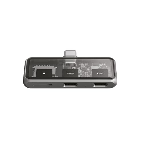 SATECHI Mobile Hub USB C 3 in 1 con Lettore MicroSD, HDMI, 100W, 10Gbps