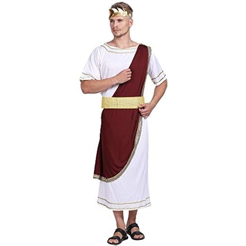 EraSpooky Ancient Greek Men Roman Toga Caesar Party Fancy Dress Costume Cover