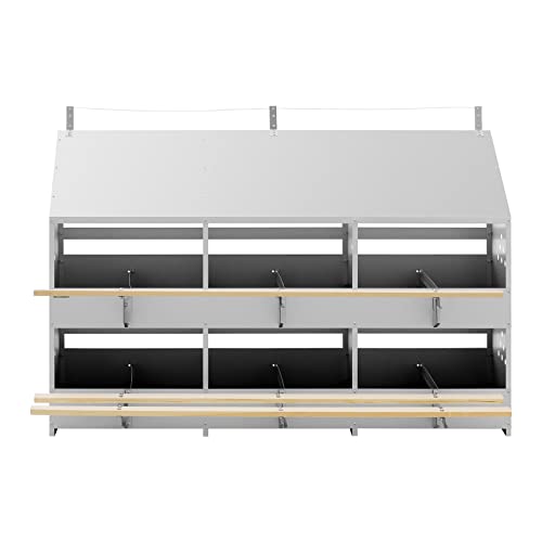 Wiesenfield WIE-CNB-120 Legenest Zink/verzinkter Stahl 12 Nester mit Matten Legenest Hühner Legenester für Hühner Hühner… – Bild 6