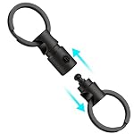 KeyUnity – KeyUnity KA24 Abnehmbarer Schlüsselring-Anschluss, doppelend