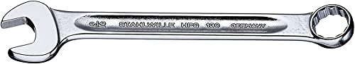 Stahlwille 40571616 130a Combination Spanner, 1/4 inch Opening, 105 mm Length, Pack of 10, Chrome Plated