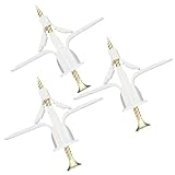 Gipskartondübeln 8mm Universaldübel mit Sicherheitsschraube 30 Stück Plastikdübel Spreizdübeln für einlagige und doppelbeplankte Gipskartonplatten Hohlwand,Hohldecken, Beton uvm