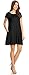 Simlu Womens Black Tunic Dress with Short Sleeves, Tshirt Dress with Pockets Black Small