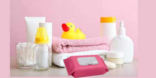 Woost Tapa reutilizable para toallitas | Prolonga la humedad de tus toallitas | Reutilizable hasta 100 usos | Compatible con toallitas para bebés, higiene, belleza, hogar | Adhesivo lavable