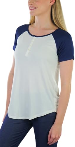 Image of ToBeInStyle Women's Classic Two Color Cotton Baseball T-Shirts