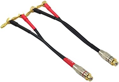 CESS-104 RCA Male Plug to Banana Female Jack Adapter Cable, 2