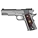Cool Hand 1911 Wood Grips, Grips Gold Screws Included, Full Size (Government/Commander), Checker Diamond Cut or w/Patriotic US Logo or Honey Comb Texture, Ambi Safety Cut (Rosewood w/Black Pearl)