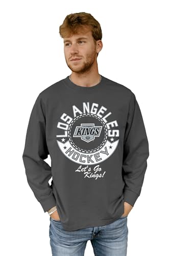 Los Angeles Kings NHL Officially Licensed Long Sleeve T-Shirt Throwback Honor, Large Team Color