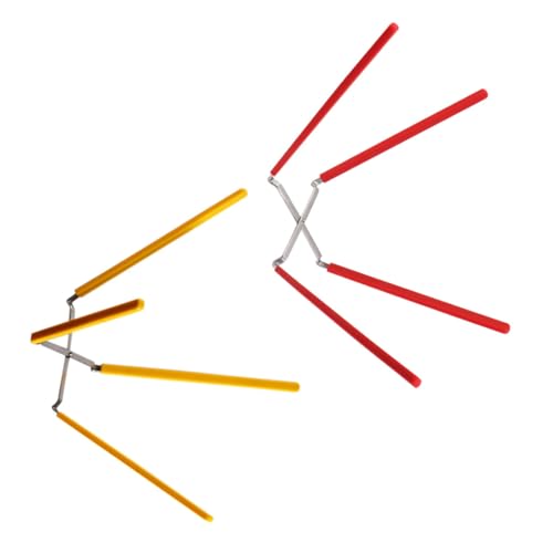 Hemoton 2Pcs Collapsible Cake Cooling Racks Stainless Steel Silicone Design for Stable Cooling of Chiffon Cakes Multi Use Baking Rack for Bread and Pastries