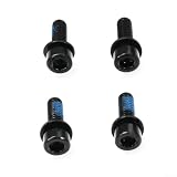 Mountainbike-Bremssattelschrauben, M6 x 18 mm, beschichtete hochwertige Stahlschrauben für Scheibenbremsenhalterungen, unerlässliches Reparatur-Ersatzteil für Fahrradölbremsen, 4 Stück