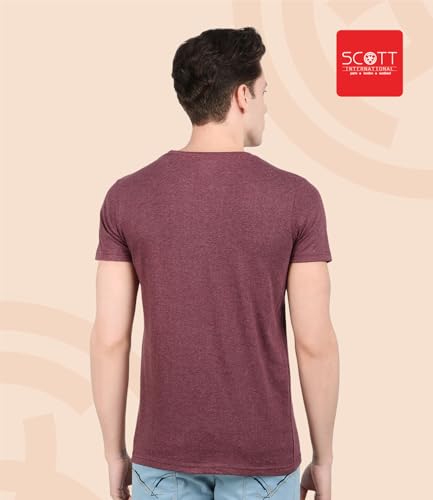 Image of Scott International Men's Regular Fit T-Shirt | Men's T-Shirt | Tees for Man | Tshirt for Men Stylish | Round Neck Tshirt for Man