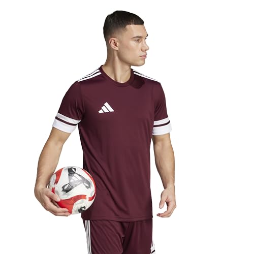 adidas Herren Squadra25 Jersey Short Sleeve Shirt, Team Maroon 2/White, 3XL – Ansicht 7